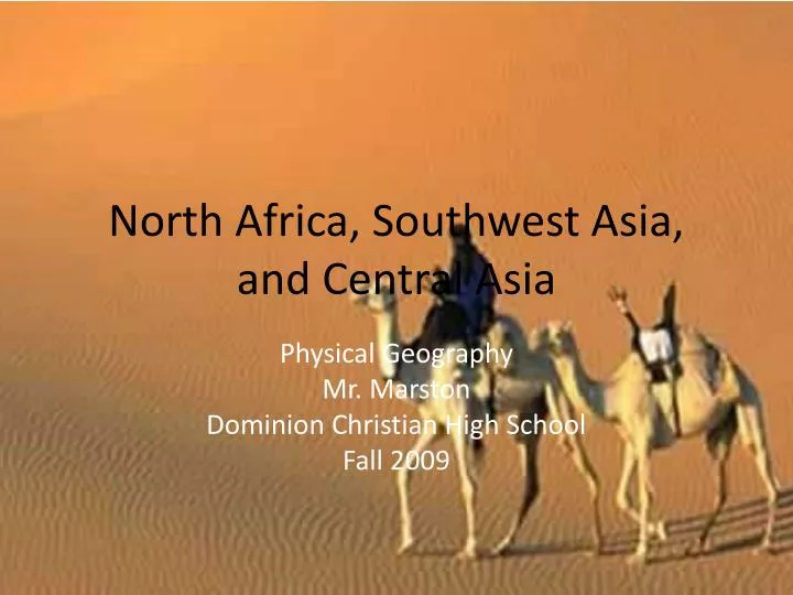 north africa southwest asia and central asia n.