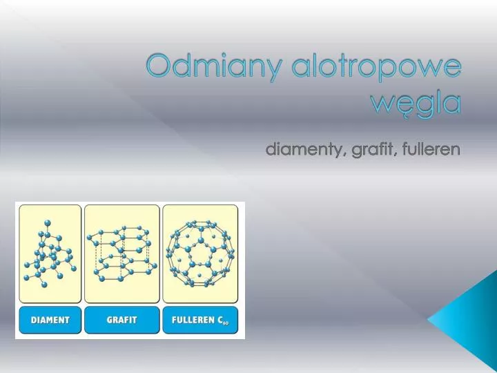 Odmiany Alotropowe Węgla I Ich Właściwości PPT - Odmiany alotropowe węgla PowerPoint Presentation, free download