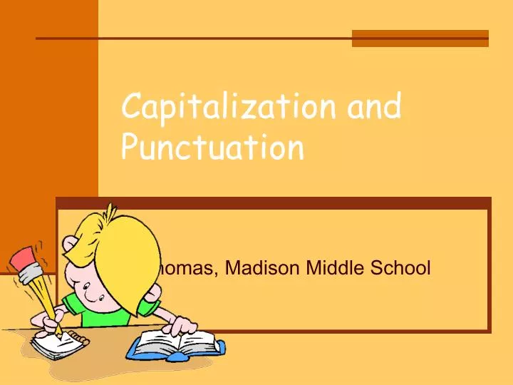 capitalization and punctuation n.