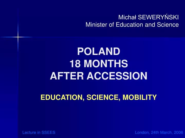 poland 18 months after accession education science mobility n.
