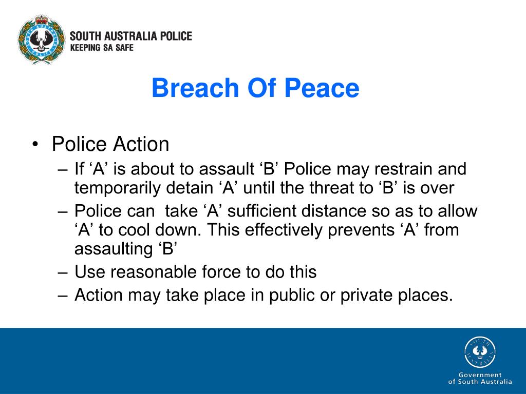 breach of peace 2nd degree