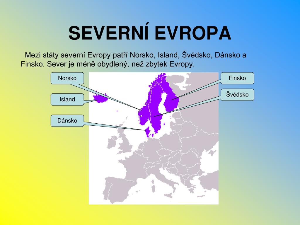 PPT - SEVERNÍ EVROPA PowerPoint Presentation, free download - ID:6937507