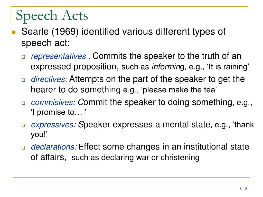 3 types of speech acts examples