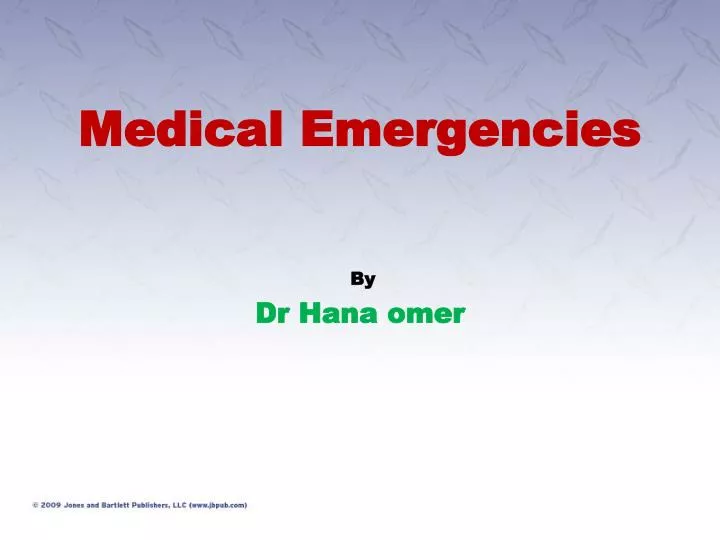 Ppt Medical Emergencies Powerpoint Presentation Free Download Id