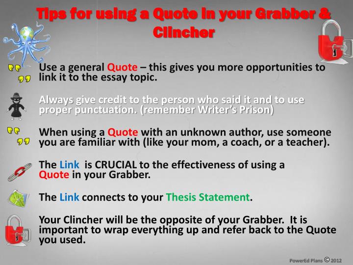 how to write an essay about a person quote