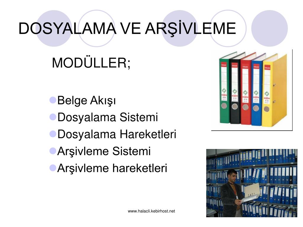 PPT - DOSYALAMA VE ARŞİVLEME PowerPoint Presentation - ID:6943968