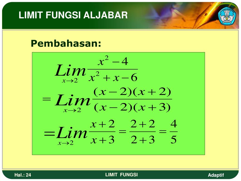 PPT - LIMIT FUNGSI PowerPoint Presentation, free download - ID:6945135