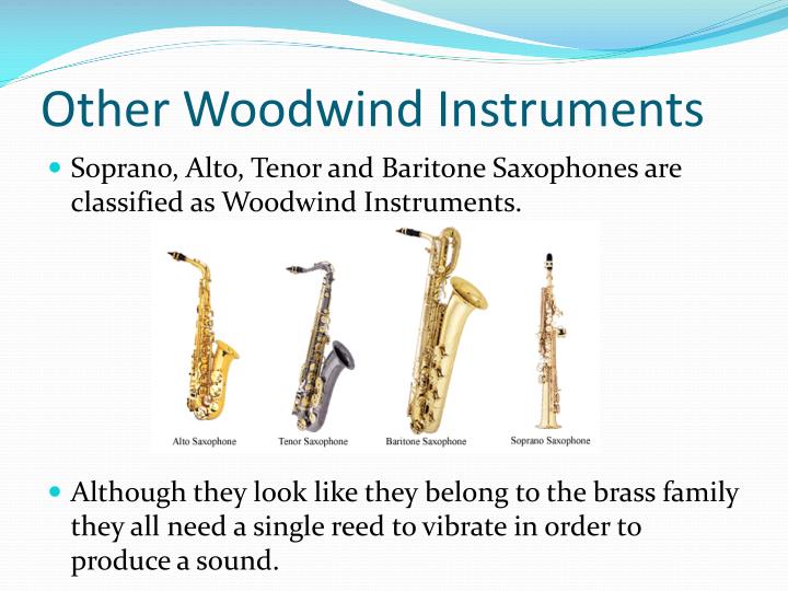 PPT THE WOODWIND FAMILY PowerPoint Presentation ID6946511