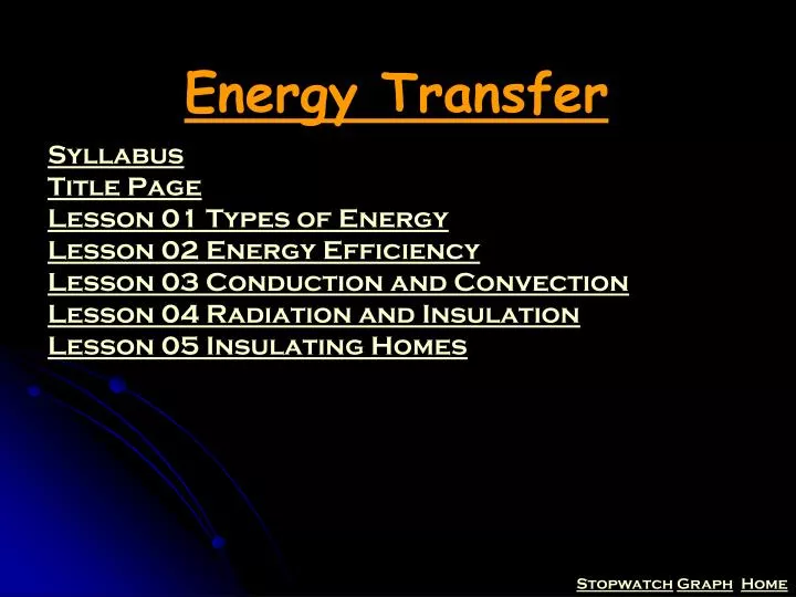 energy transfer n.