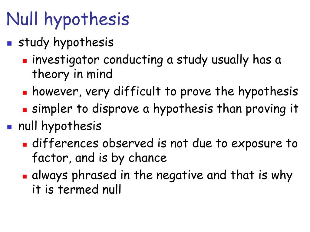 null hypothesis biology discussion