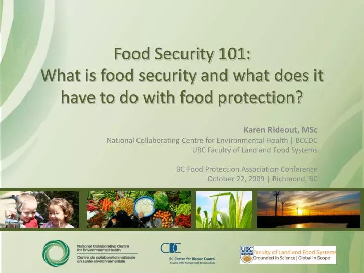 presentation about food security