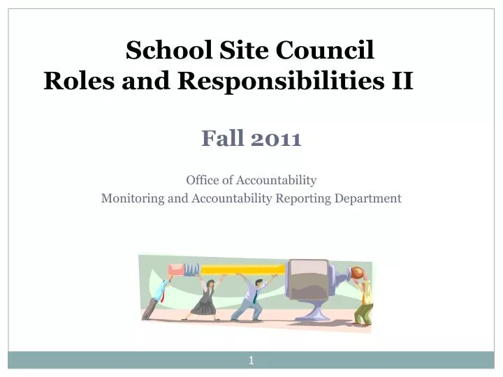 PPT - School Site Council Roles And Responsibilities II PowerPoint ...