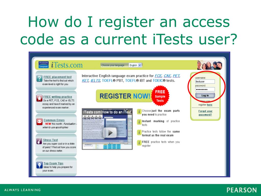 PPT - iTests Access Cards PowerPoint Presentation, free download - ID ...