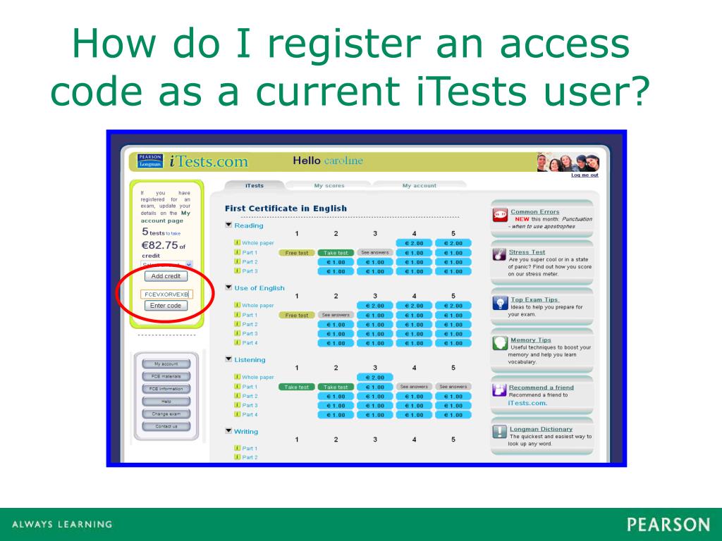 PPT - iTests Access Cards PowerPoint Presentation, free download - ID ...
