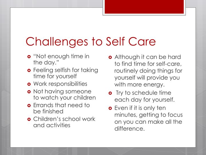 powerpoint presentation on self care