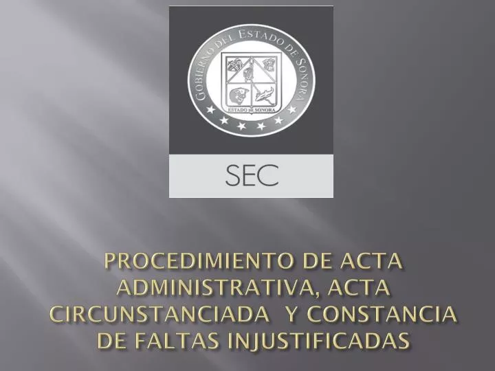 Acta Administrativa De Hechos Acta Administrativa De
