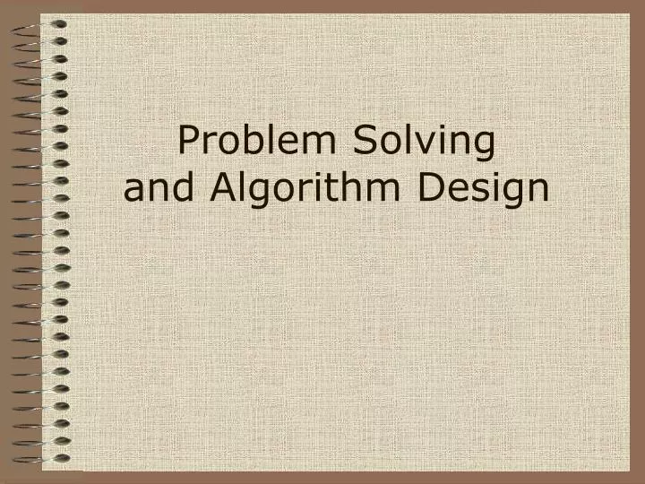 algorithm design and problem solving igcse notes