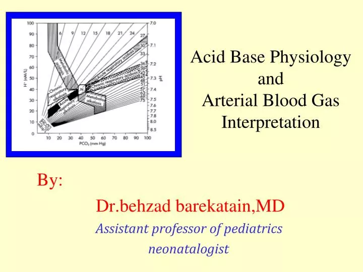 acid base physiology and arterial blood gas interpretation n.