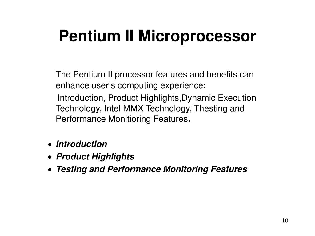 PPT Comparison of Intel Microprocessor 8086, 386, 486, Pentium II PowerPoint Presentation ID