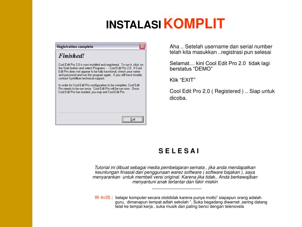 cool edit pro 2.0 registration cool edit pro 2.0 registration
