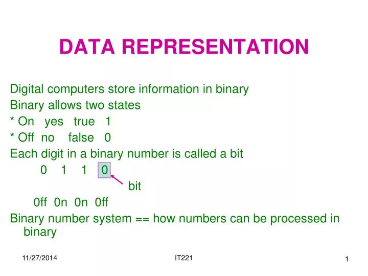 presentation on data representation