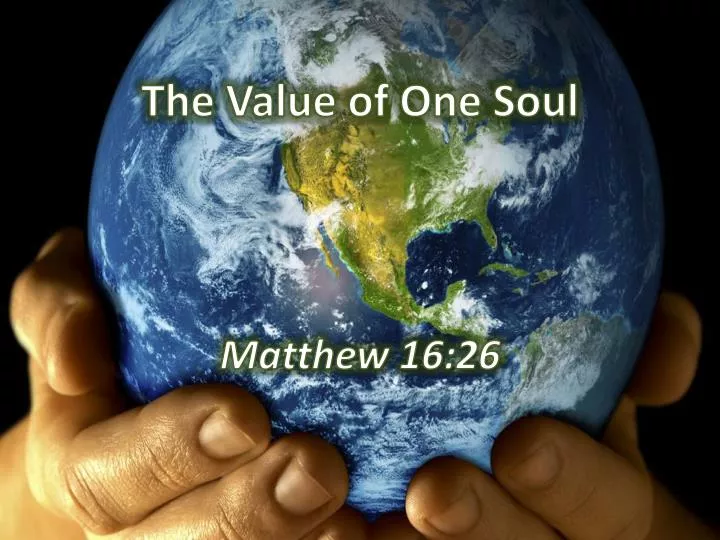 the value of one soul n.