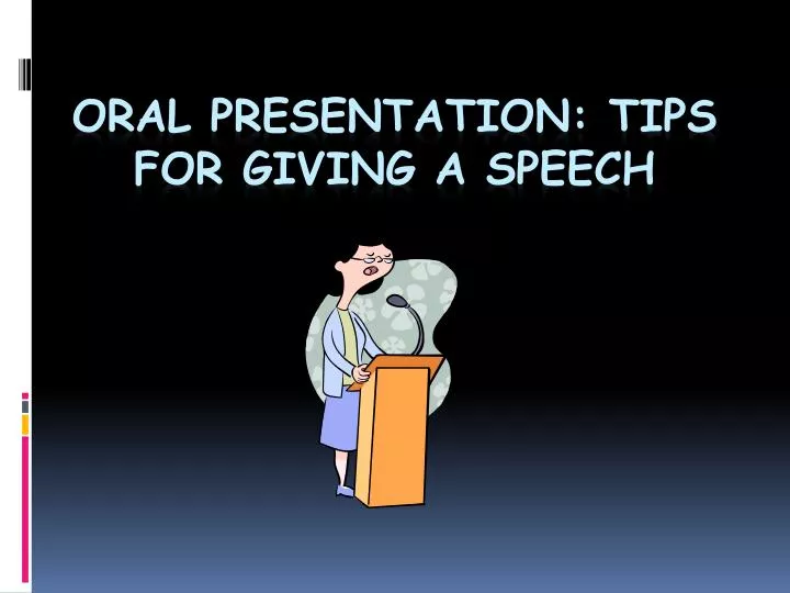 oral presentation techniques