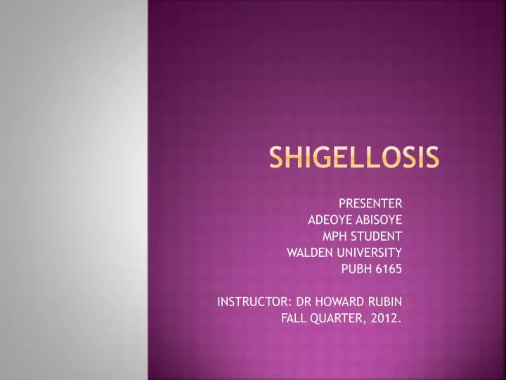 PPT SHIGELLOSIS PowerPoint Presentation Free Download ID 6958279