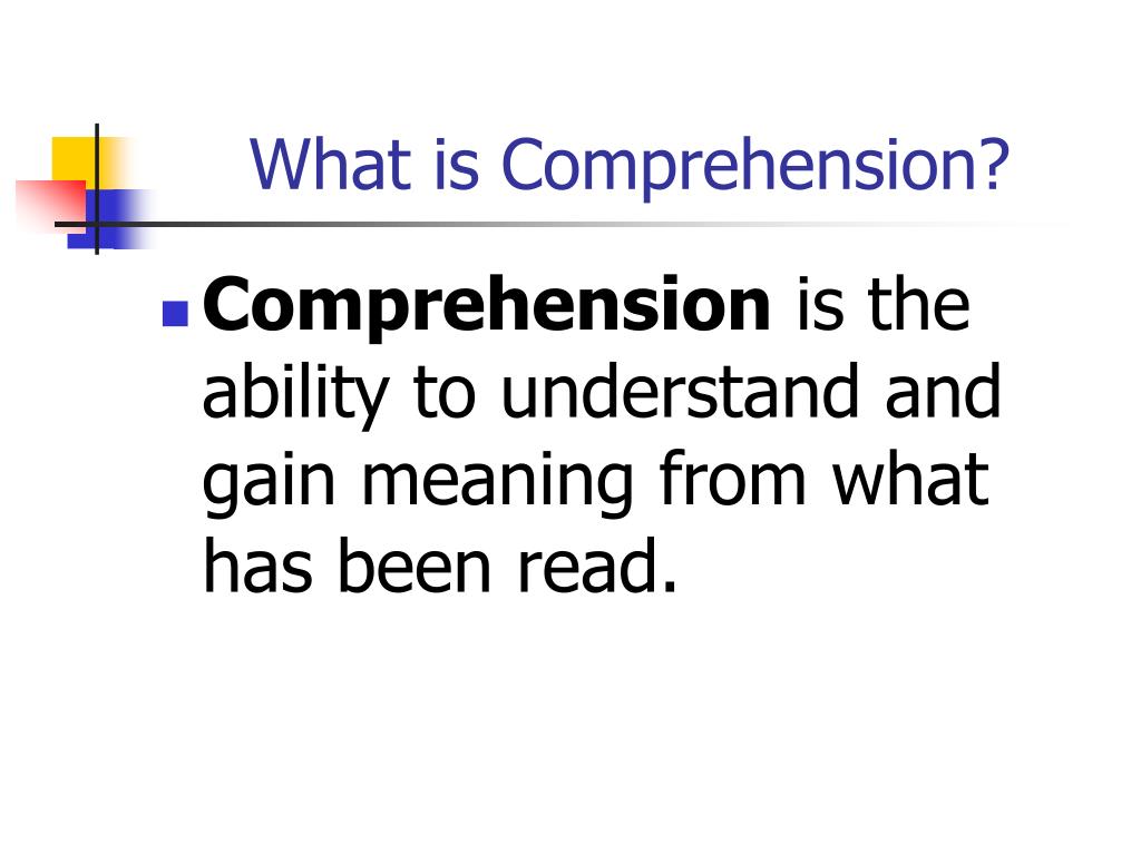 Comprehension Meaning