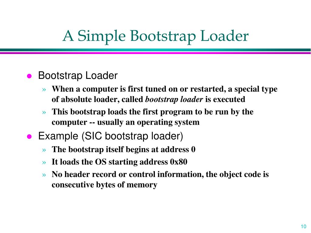 Bootstrap loading