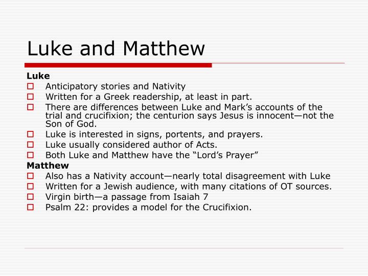 Matthew mark luke john facts
