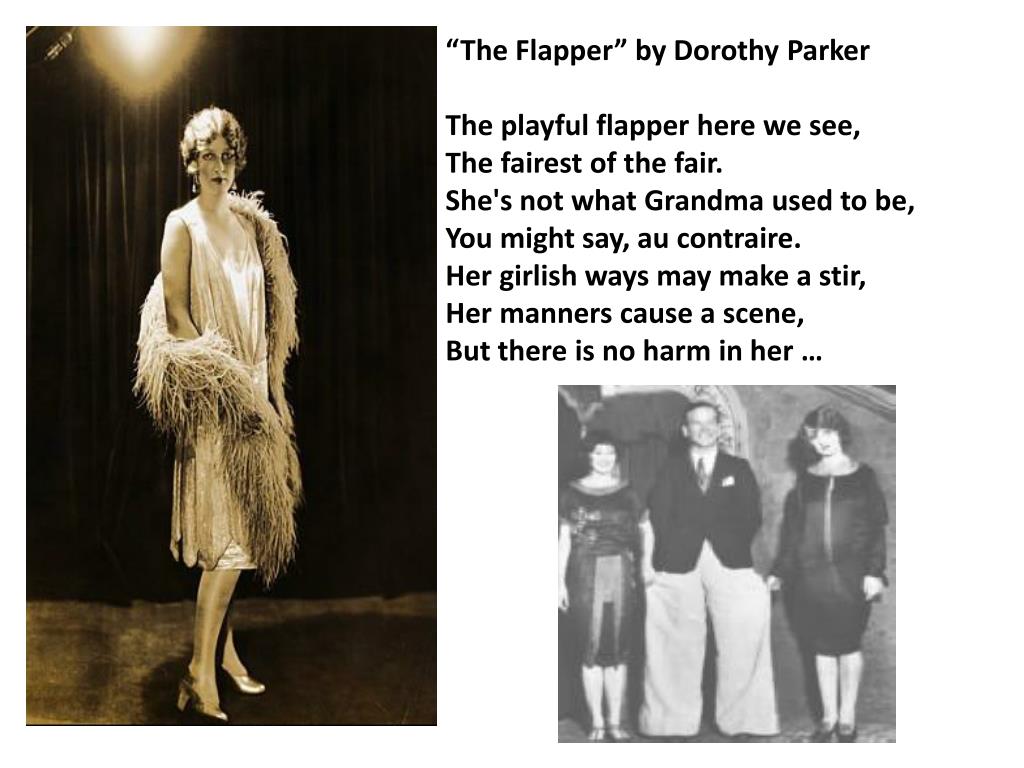 the flapper dorothy parker poem