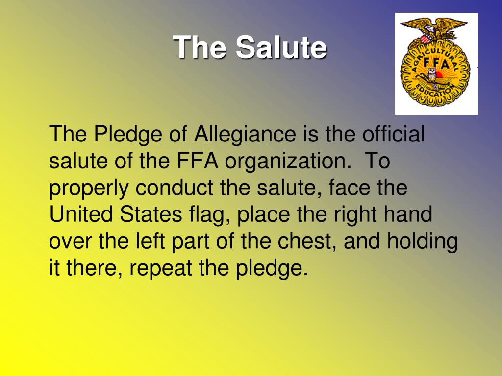 PPT The FFA PowerPoint Presentation Free Download ID 6963561