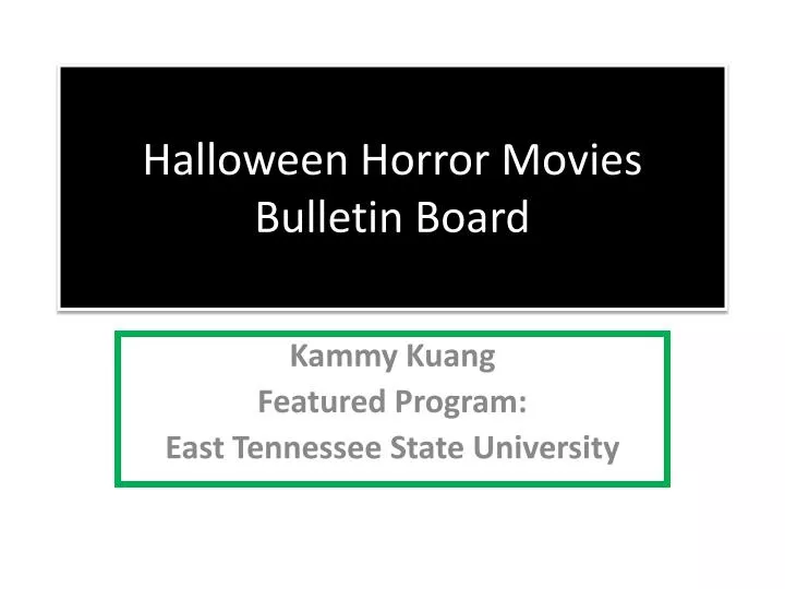 halloween horror movies bulletin board n.