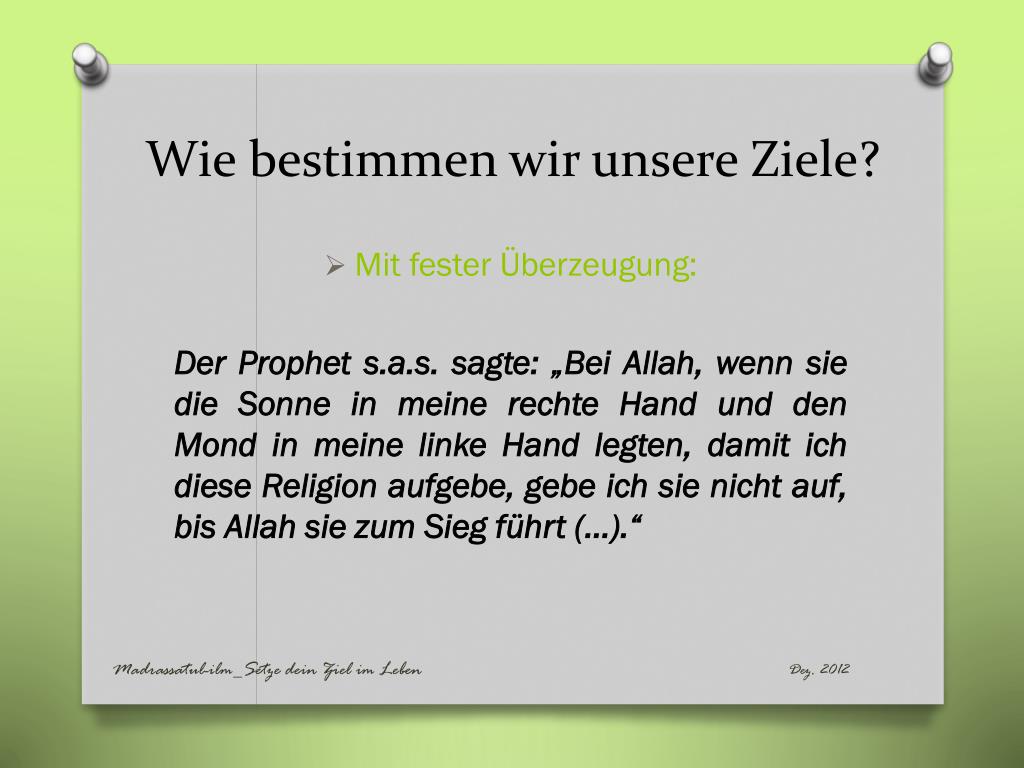 Ppt Setzte Dein Ziel Im Leben Powerpoint Presentation Free Download Id