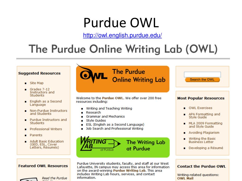 owl english purdue edu writing process
