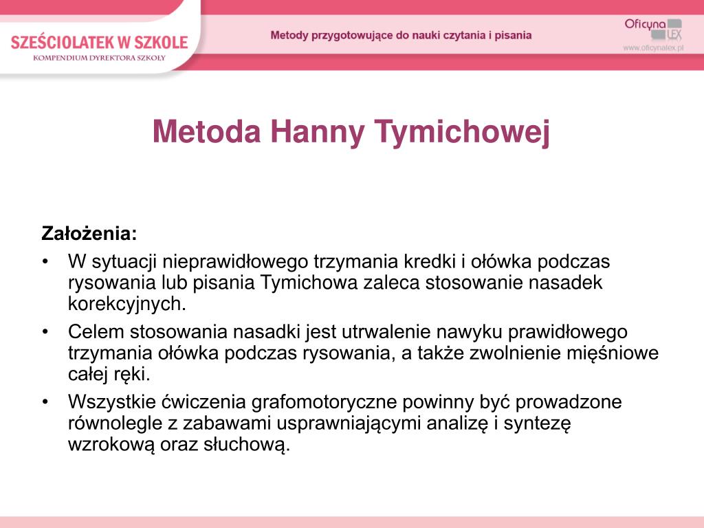 Metody Nauki Czytania I Pisania Z Perspektywy Trudności Uczniów PPT - Metody przygotowujące do nauki czytania i pisania PowerPoint