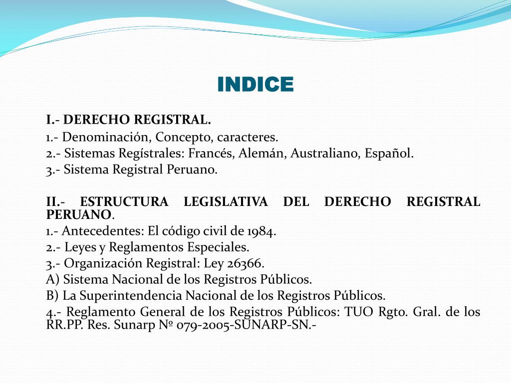 PPT DERECHO REGISTRAL PowerPoint Presentation, free