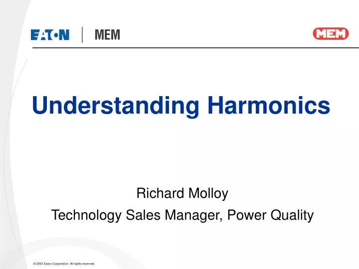 understanding harmonics n.