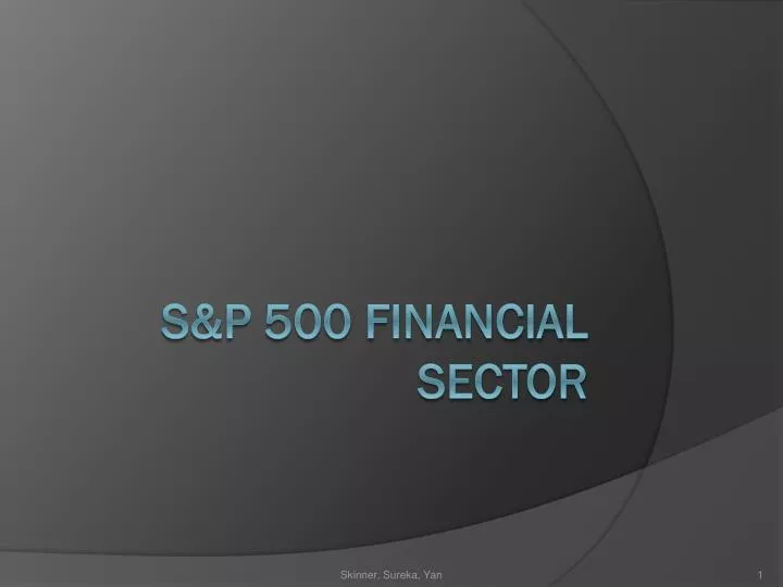 s p 500 financial sector n.