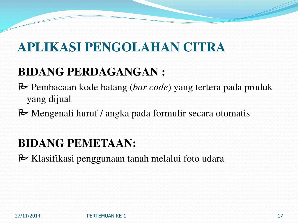 PPT - Pengolahan Citra Digital: Konsep Dasar Representasi ...