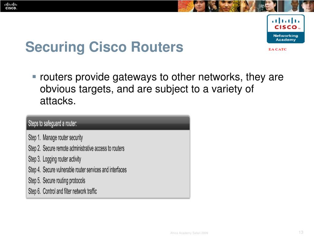 PPT - Security in the Cisco Academy PowerPoint Presentation, free ...