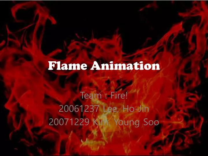 flame animation n.