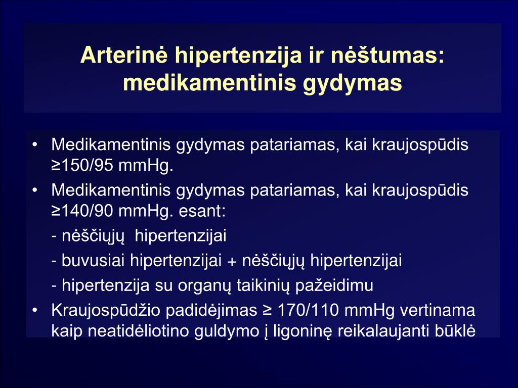 hipertenzija su tikslo organo pažeidimu)
