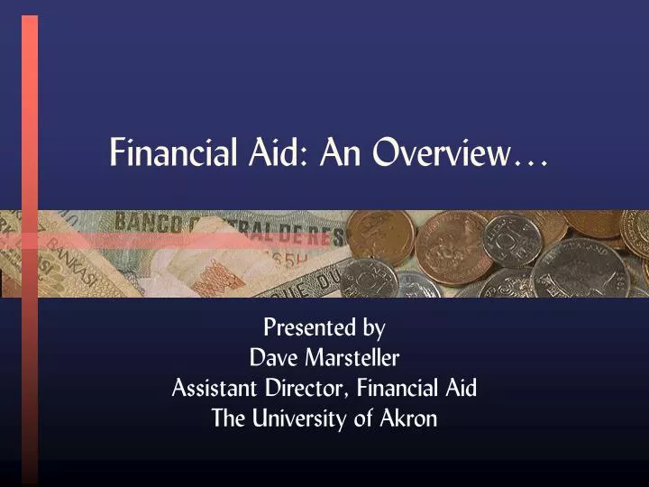 financial aid an overview n.