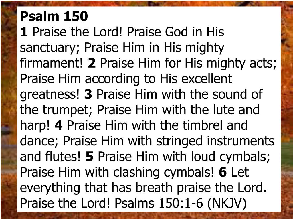Psalm 150 Nkjv TanvirHarlee