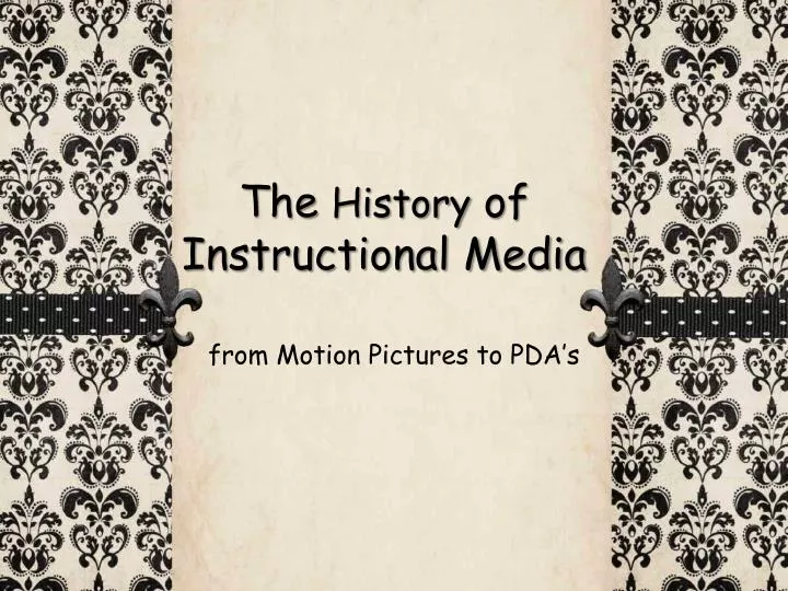 the history of instructional media n.