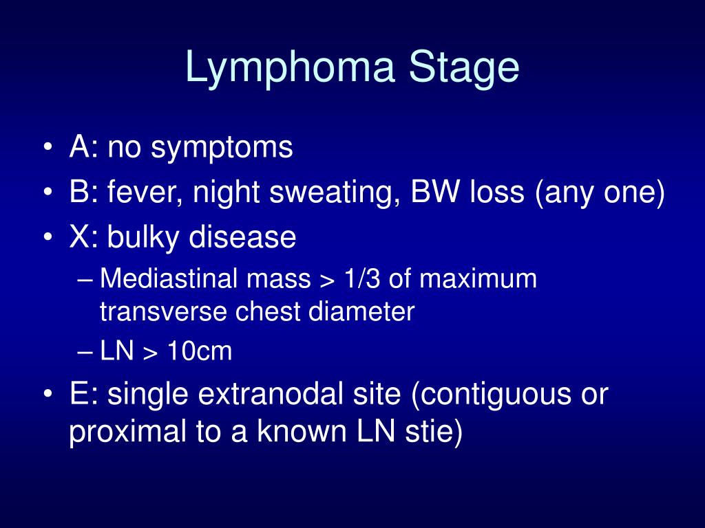 clinical presentation of lymphoma