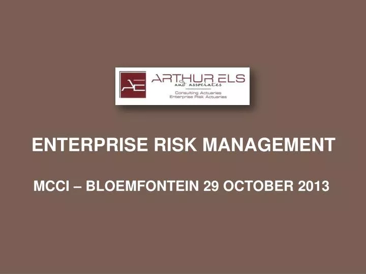 enterprise risk management n.