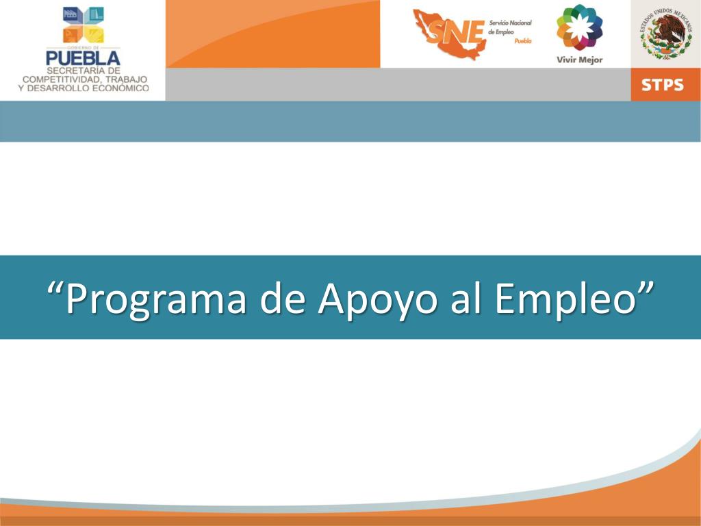 PPT “Programa de Apoyo al Empleo” PowerPoint Presentation, free